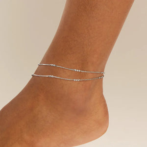 Najo Anklets Najo Halcyon Anklet – Silver & Gold Plated