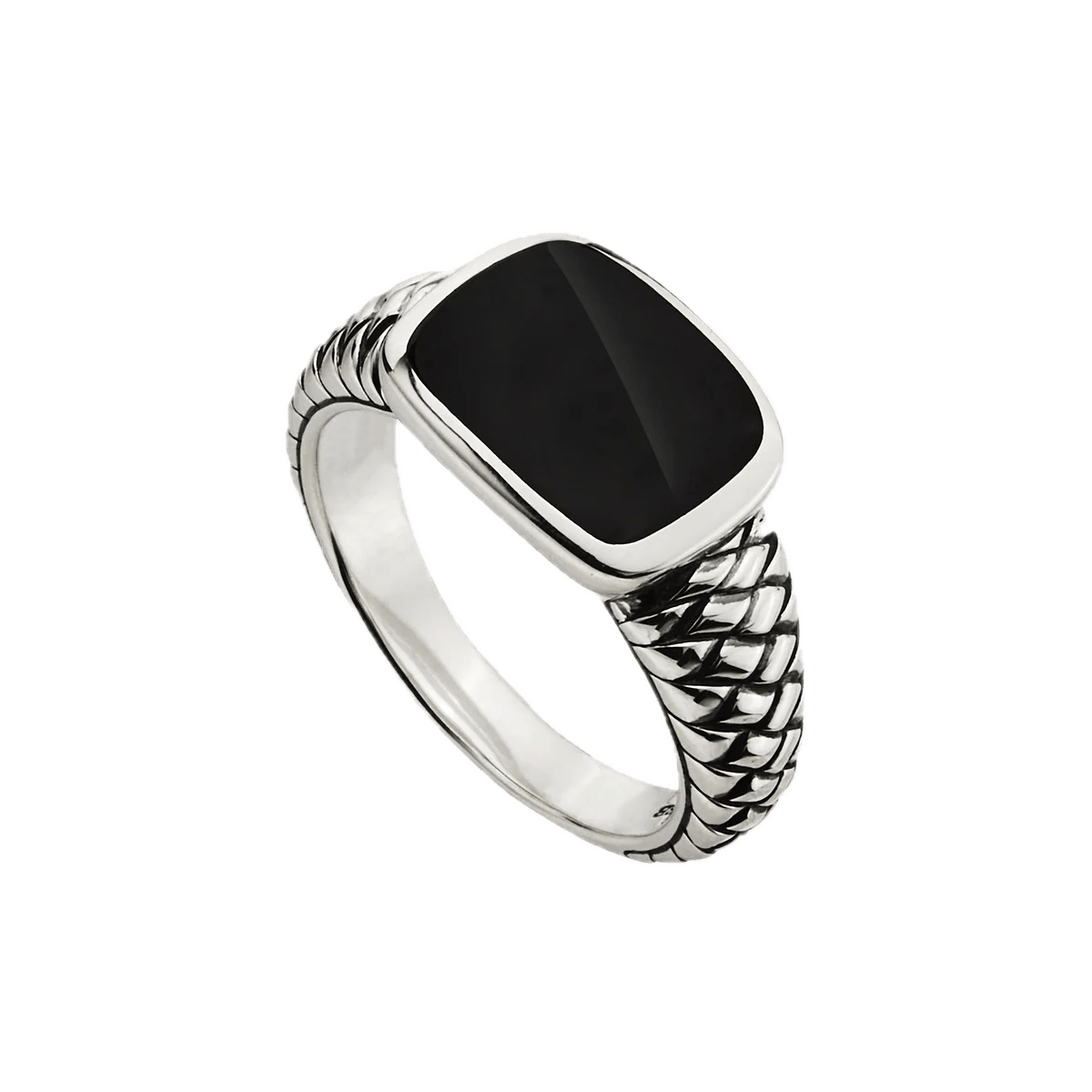Najo Black / 10 Najo Navigator Men’s Silver Ring