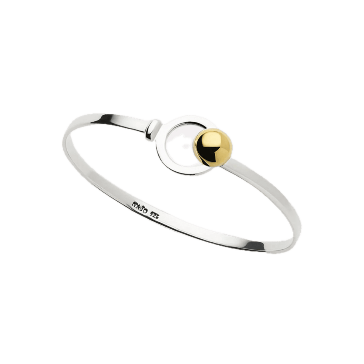 Najo Bracelets Najo Aurora Flat Wire Bangle – Gold & Silver