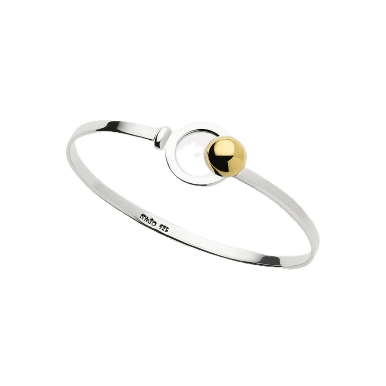 Najo Bracelets Najo Aurora Flat Wire Bangle – Gold & Silver
