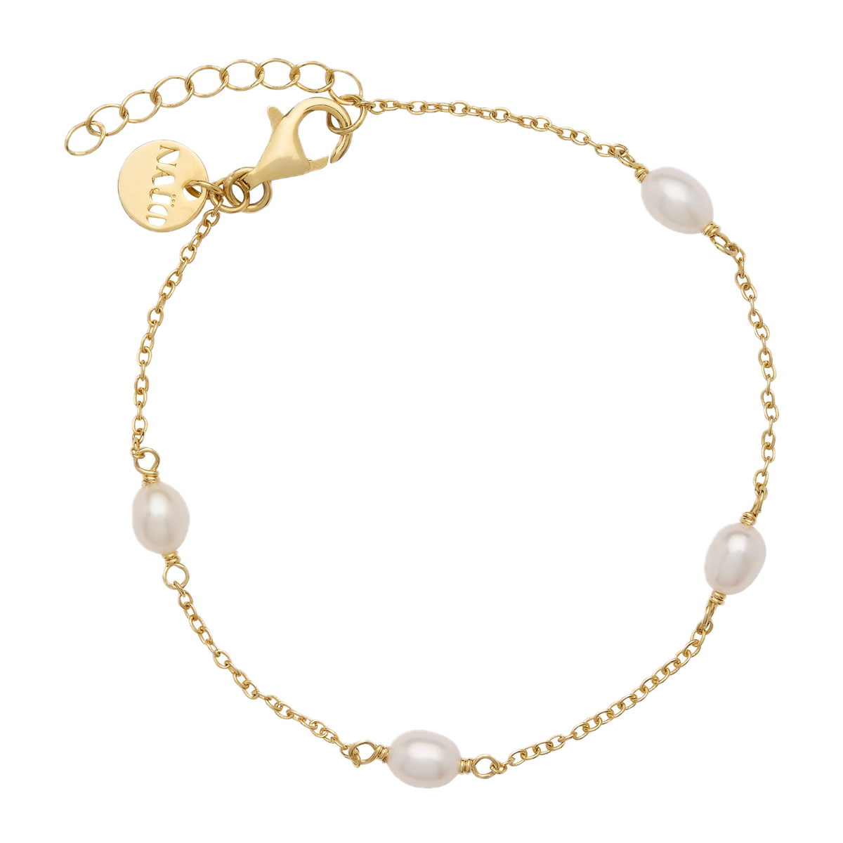 Najo Bracelets Gold Najo Tidal Whisper Pearl Bracelet – Sterling Silver & Gold Plated