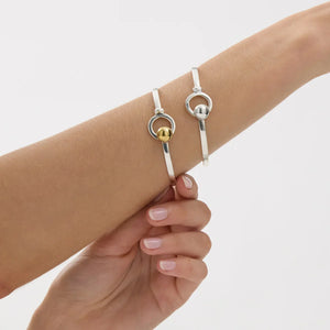 Najo Bracelets Najo Aurora Flat Wire Bangle – Gold & Silver