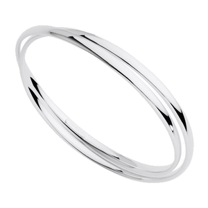 Najo Bracelets Najo Bangle Duet Silver (65mm)