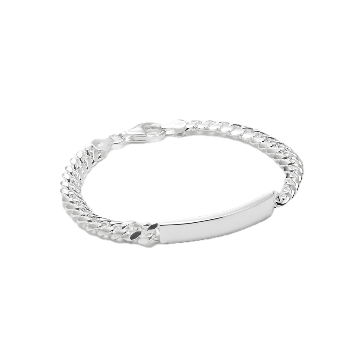 Najo Bracelets Najo Cuban Men’s ID Chain Bracelet – Sterling Silver