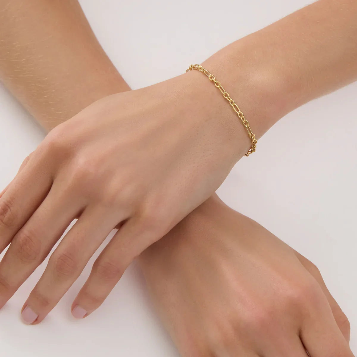 Najo Bracelets Gold Najo Daybreak Oval Link Bracelet – Gold & Silver