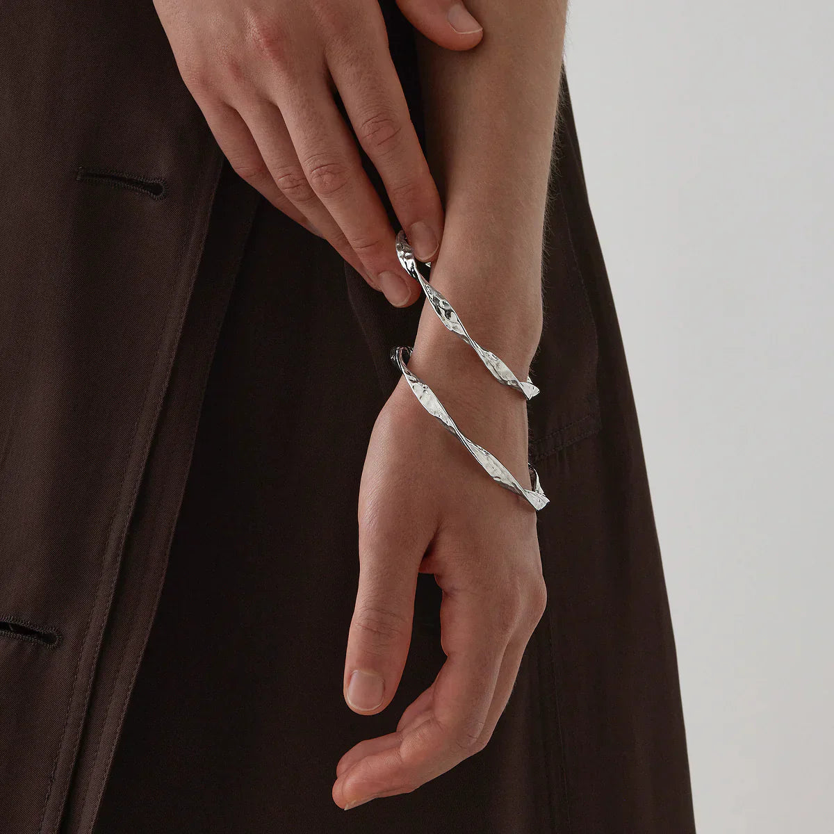 Najo Bracelets Najo Enigma Bangle Silver