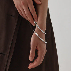 Najo Bracelets Najo Enigma Bangle Silver