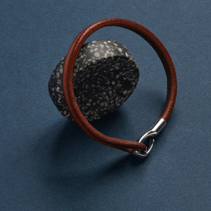 Najo Bracelets Najo Kinship Men’s Leather and Steel Bracelet