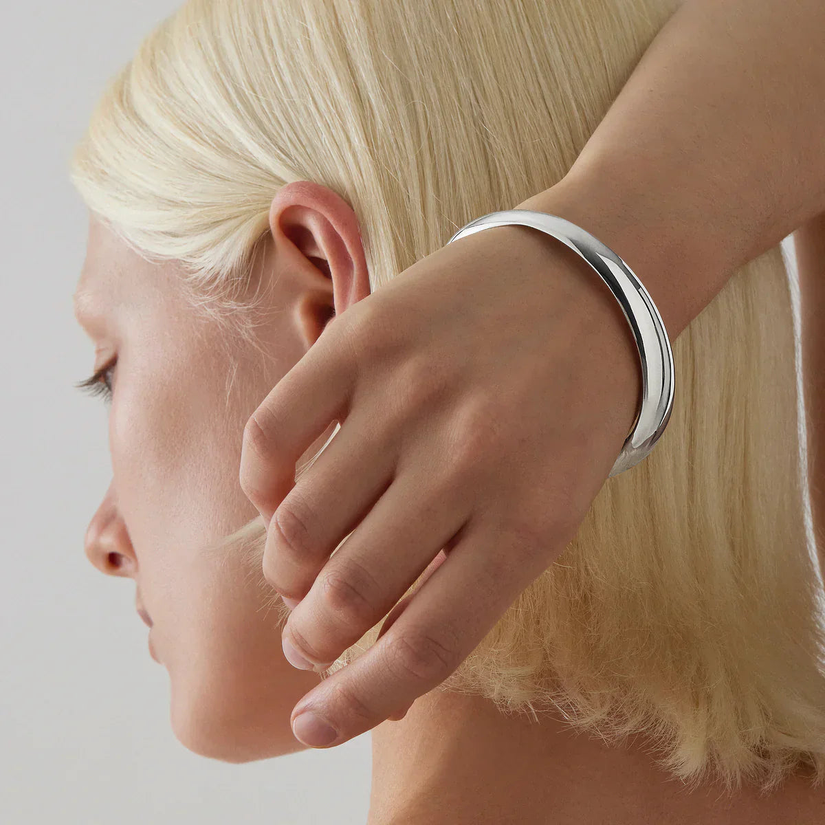 Najo Bracelets Najo Moonrise Bangle Silver