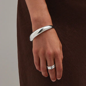 Najo Bracelets Najo Moonrise Bangle Silver