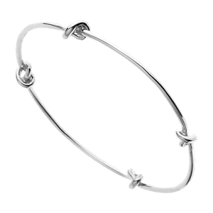 Najo Bracelets Silver / 64mm Nature's Knot Bangle