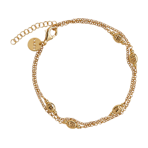 Najo Bracelets Silver / Gold Najo Bracelet Volare Layered