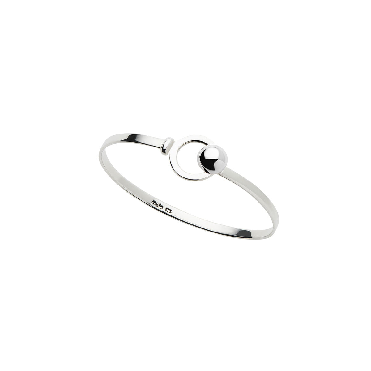 Najo Bracelets Silver Najo Aurora Flat Wire Bangle – Gold & Silver
