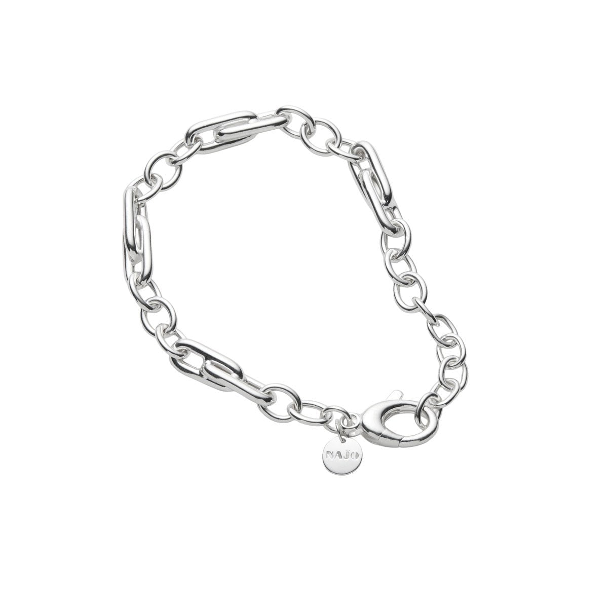 najo bracelets silver najo daybreak oval link bracelet silver 1