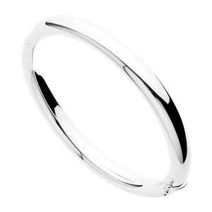 Najo Bracelets Silver Panorama Hinged Bangle