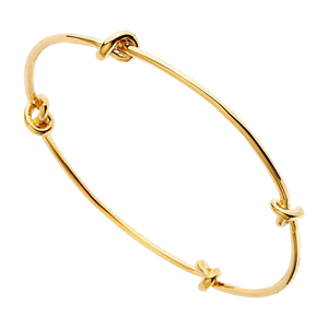 Najo Bracelets Yellow Gold / 64mm Nature's Knot Bangle