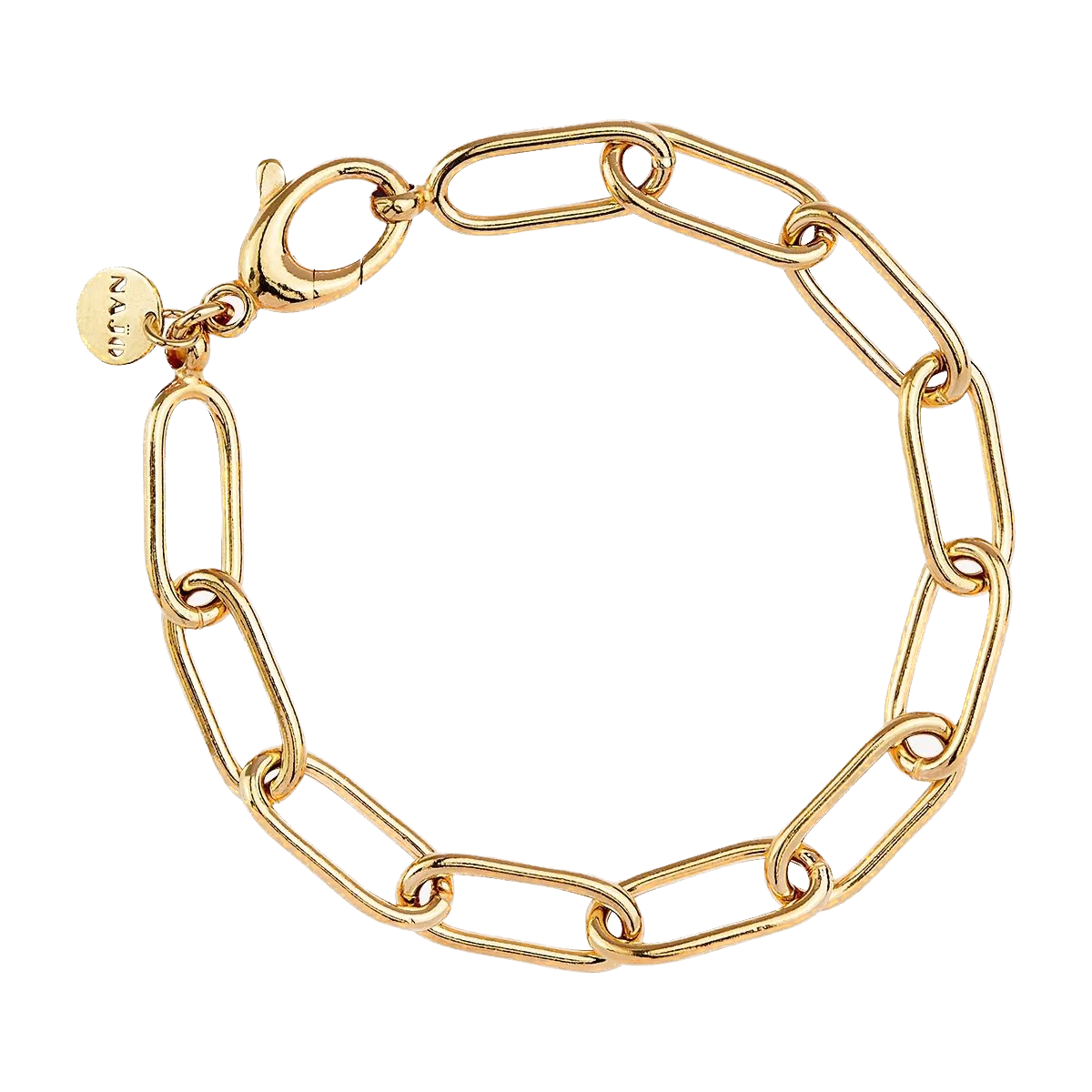 Najo Bracelets Yellow Gold Vista Large Link Bracelet