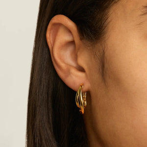 Najo Earrings Fountain Hoop Earrings