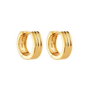 Najo Earrings Gold Najo Carrousel Huggie Earrings