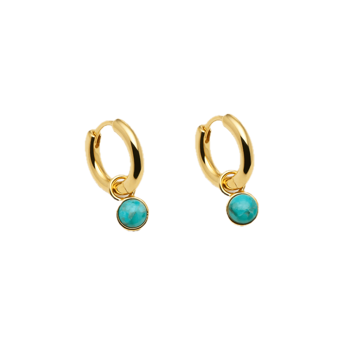 Najo Earrings Gold Najo Heavenly Turquoise Earrings – Sterling Silver & Gold Plated