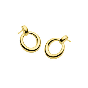 Najo Earrings Gold Najo Mist Donut Drop Earrings – Gold & Silver