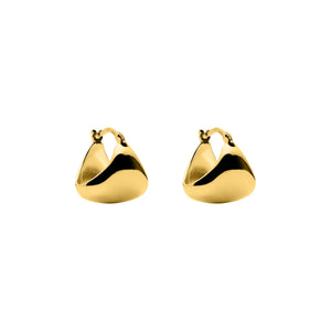 Najo Earrings Gold Najo Morning Echo Triangular Hoop Earrings – Gold & Silver