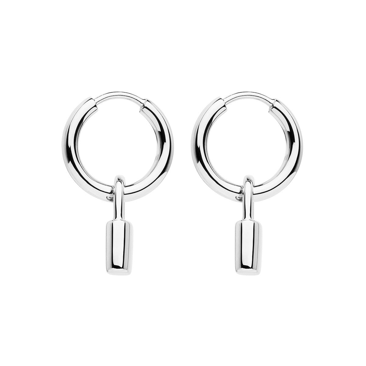 Najo Earrings Love Lock Huggie Earrings