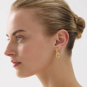Najo Earrings Najo Astra Drop Huggie Earrings – Gold & Silver