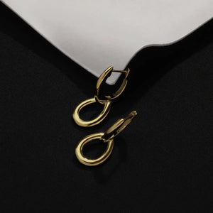 Najo Earrings Najo Astra Drop Huggie Earrings – Gold & Silver