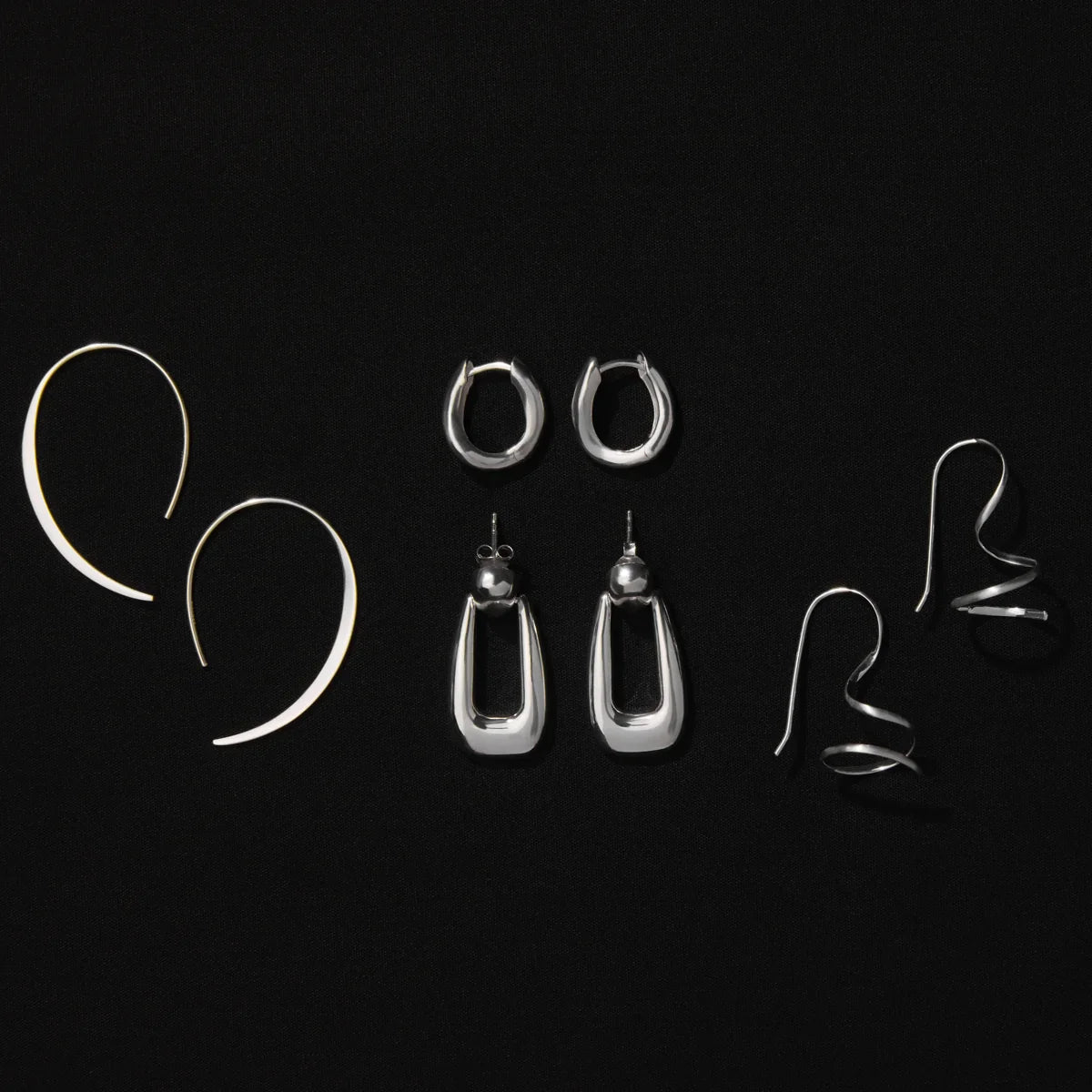 Najo Earrings Najo Balm Oval Huggie Earrings – Gold & Silver