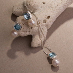 Najo Earrings Najo Blue Lagoon Pearl Earring