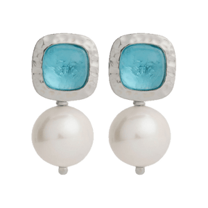 Najo Earrings Najo Blue Lagoon Pearl Earring