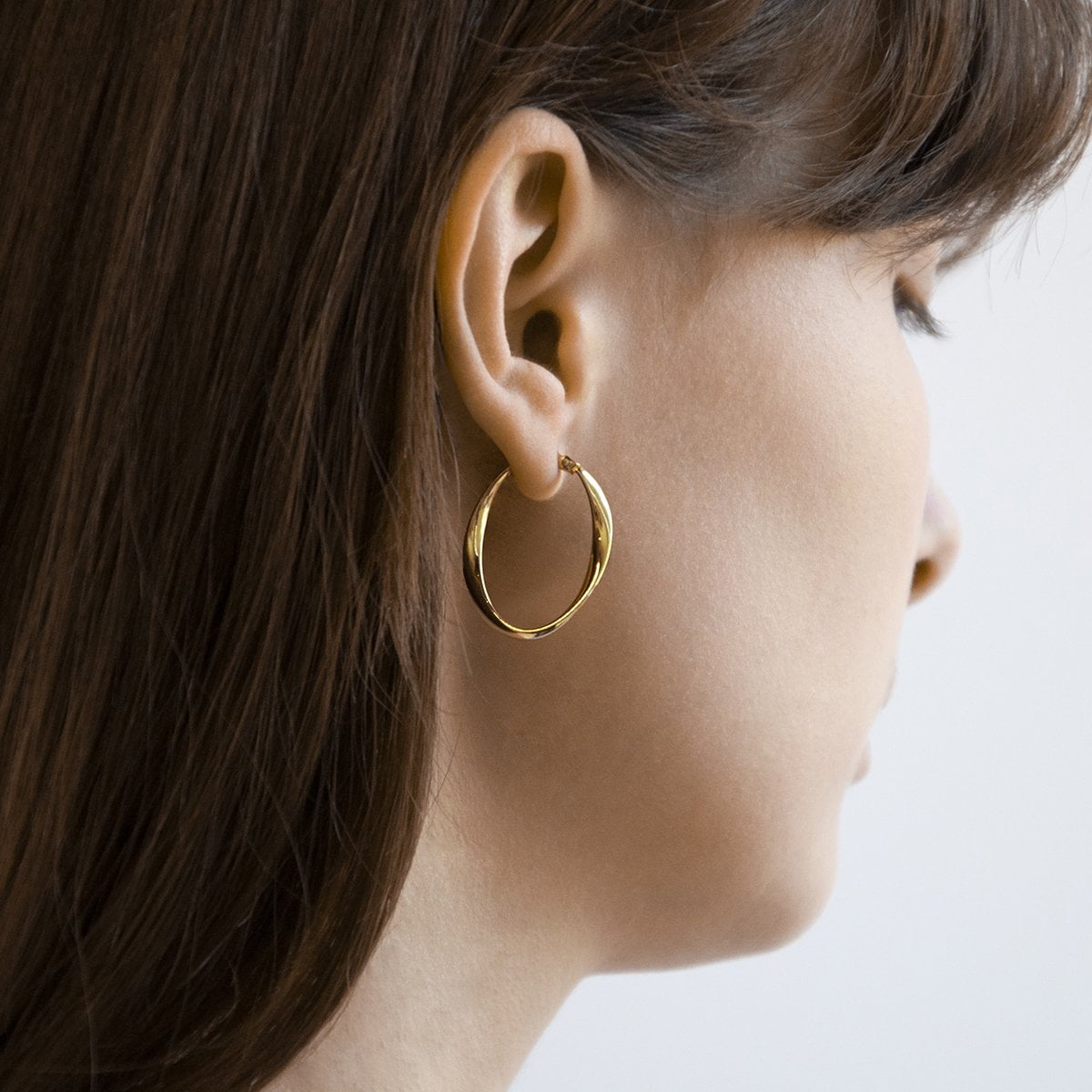 Najo Earrings Yellow Gold Najo Cinta Hoop