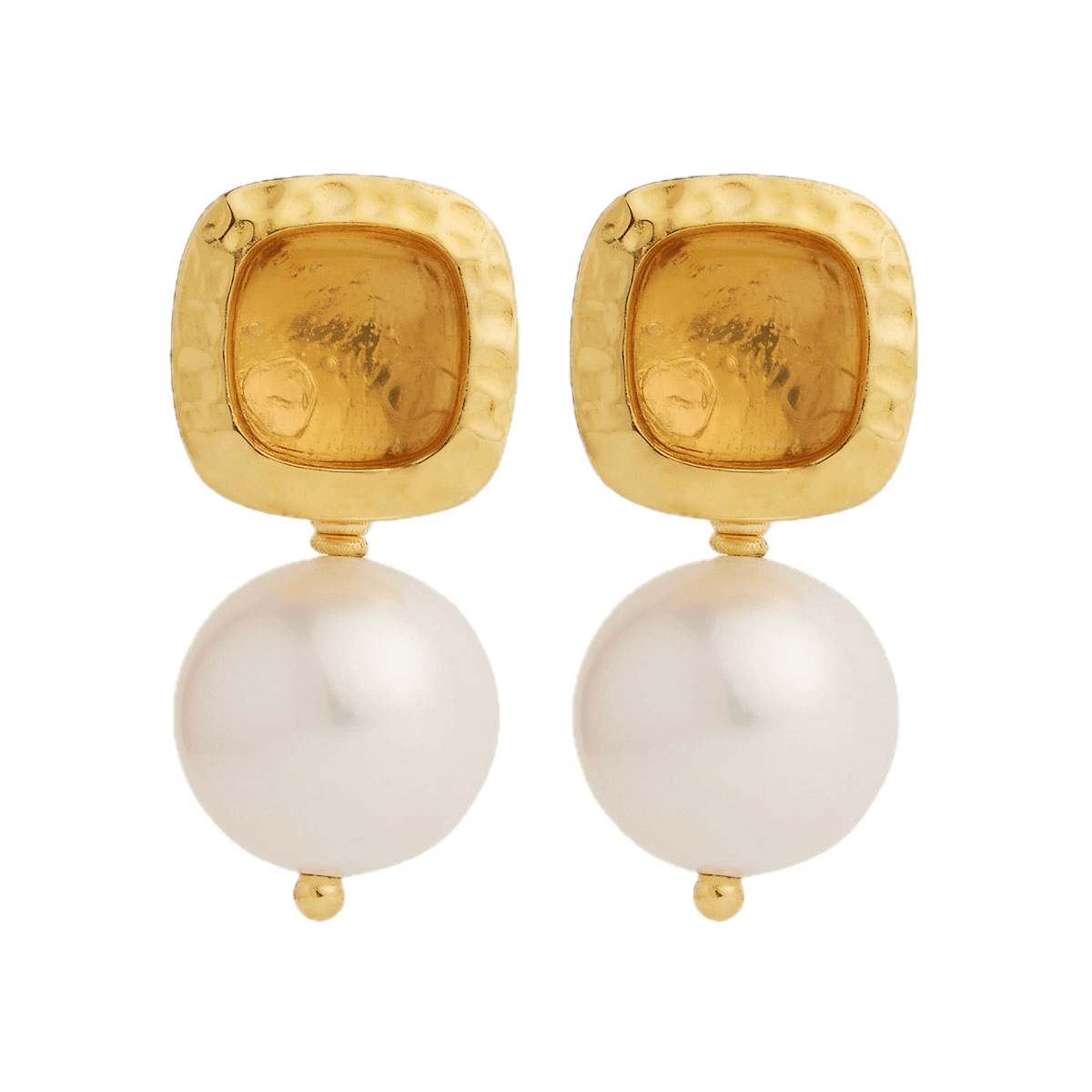 Najo Earrings Najo Coral Kiss Pearl Earring
