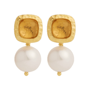 Najo Earrings Najo Coral Kiss Pearl Earring
