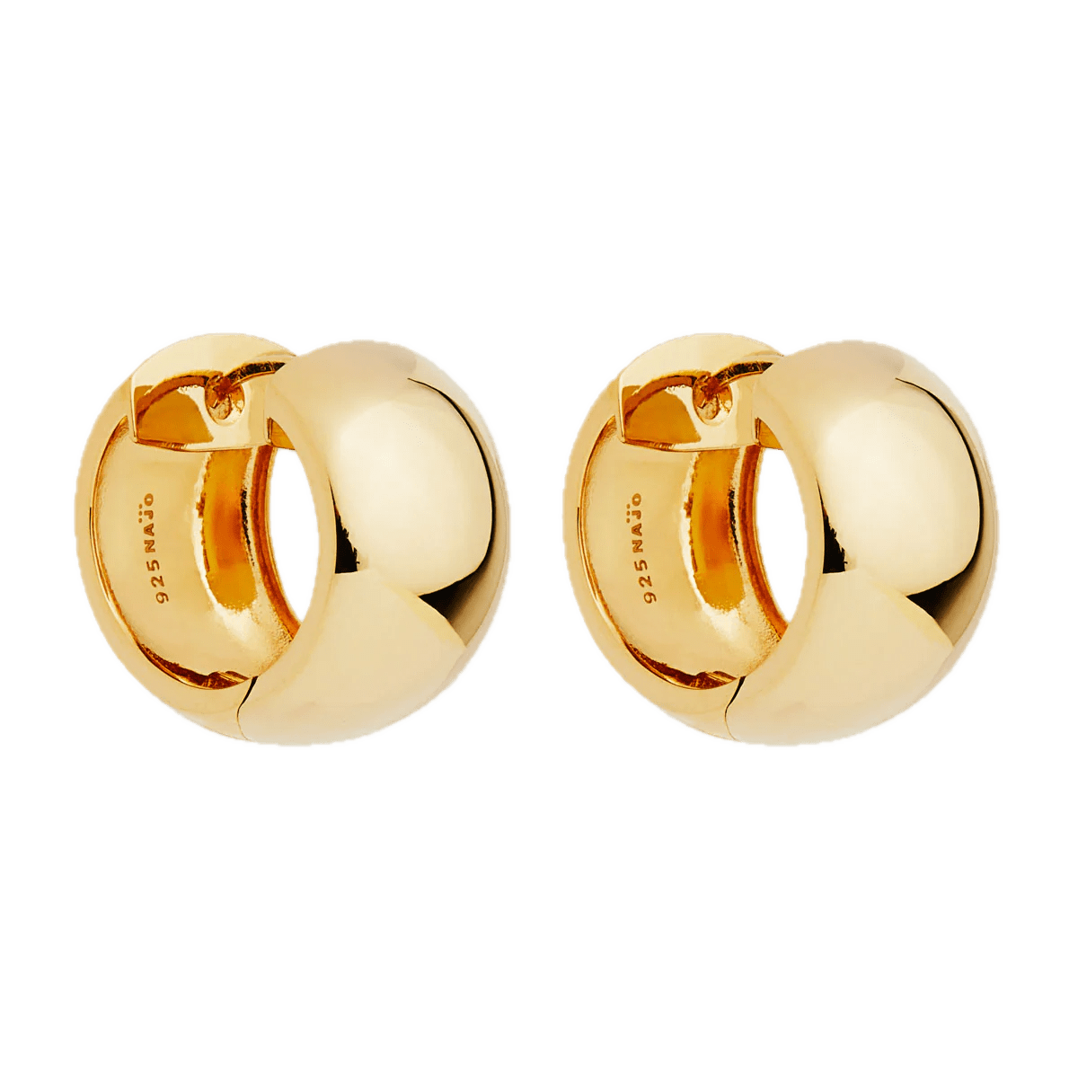 Najo Earrings Najo Daynight Huggie Earrings Gold