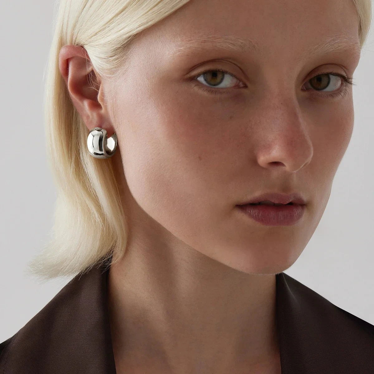 Najo Earrings Najo Daynight Huggie Earrings Silver