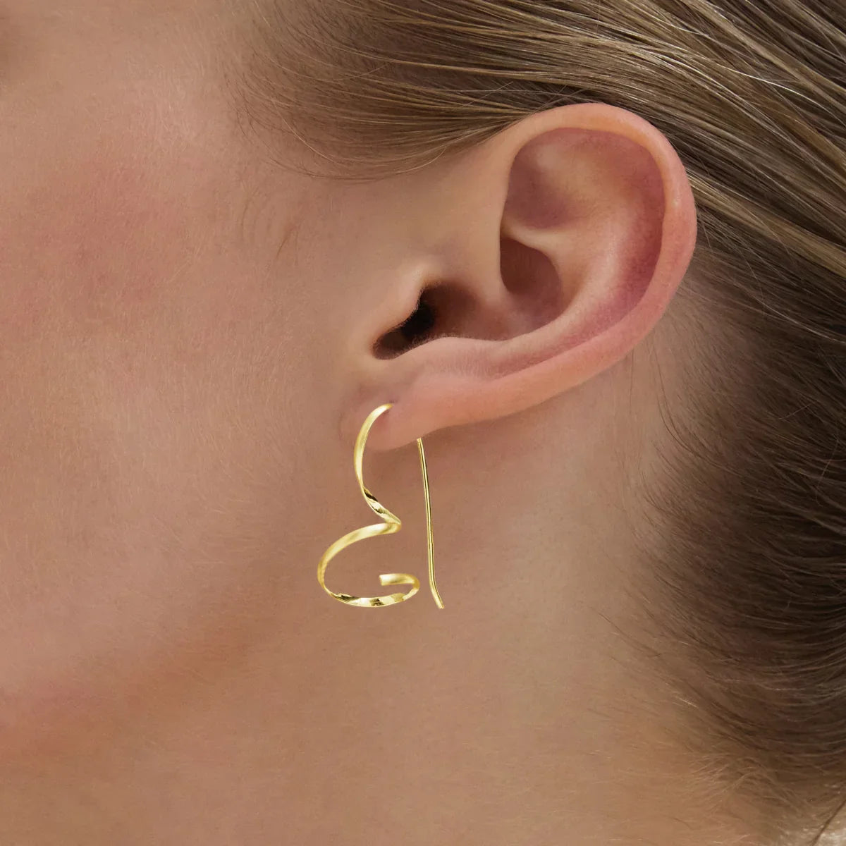 Najo Earrings Najo Endless Curl Drop Earrings – Gold & Silver