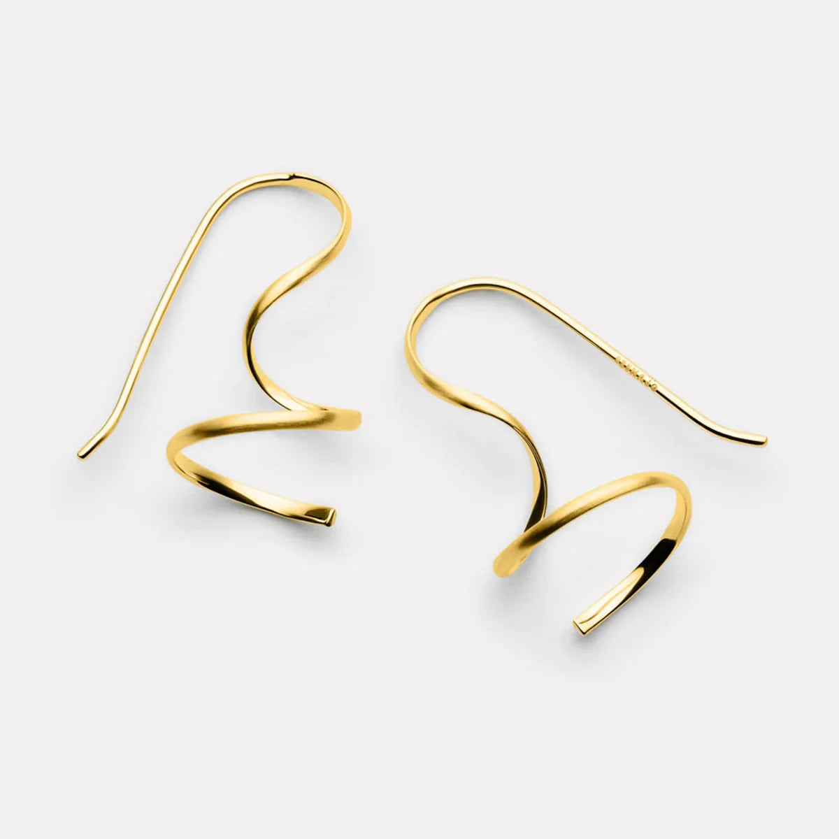 Najo Earrings Najo Endless Curl Drop Earrings – Gold & Silver