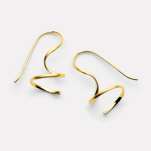 Najo Earrings Najo Endless Curl Drop Earrings – Gold & Silver