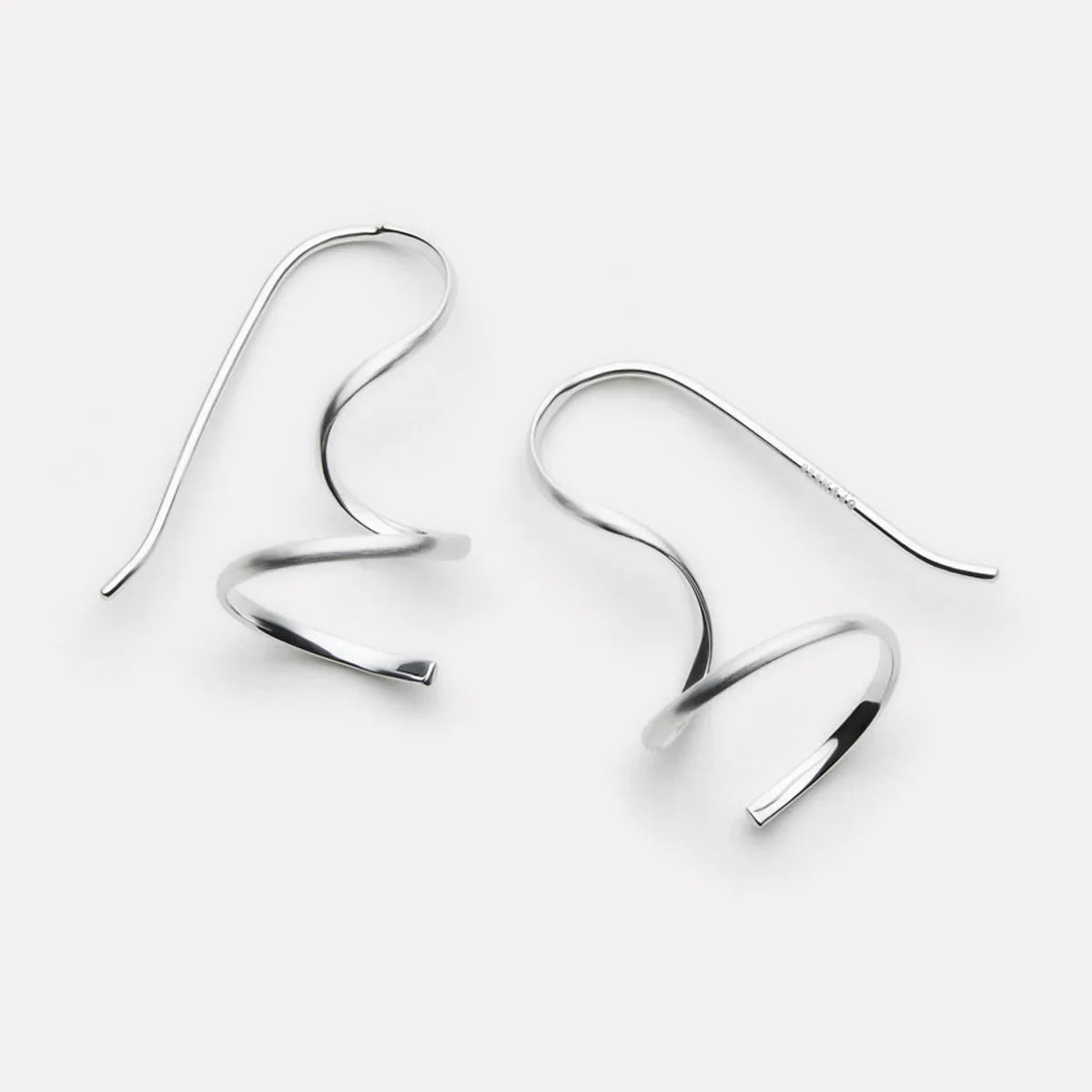 Najo Earrings Najo Endless Curl Drop Earrings – Gold & Silver