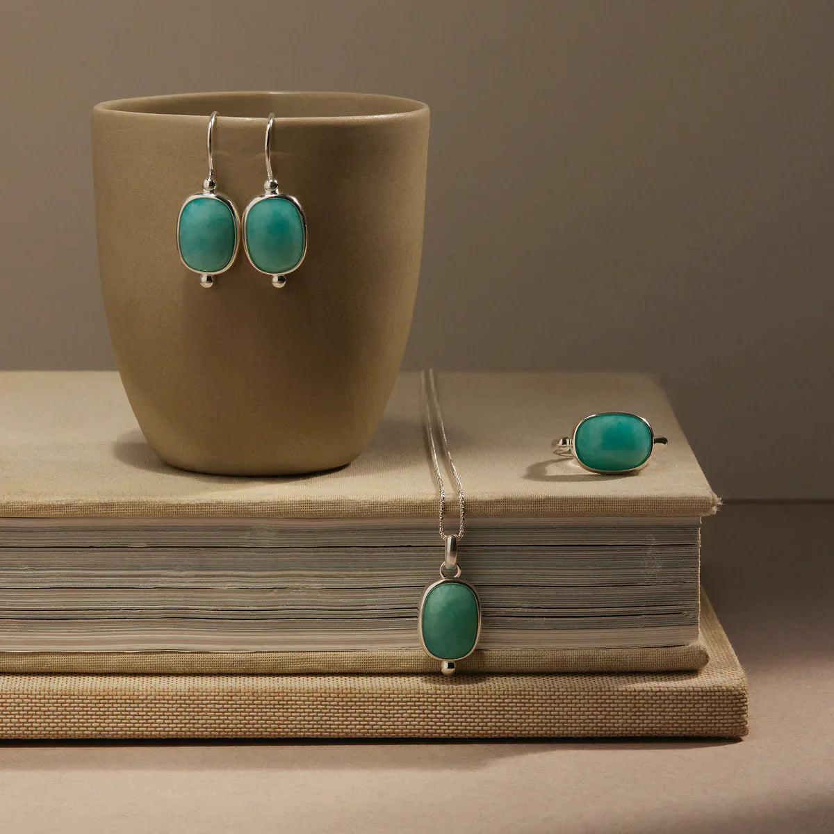 Najo Earrings Najo Fleur Amazonite Earrings