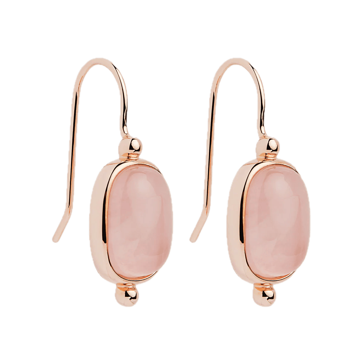 Najo Earrings Najo Fleur Rose Quartz Earrings