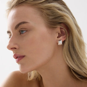 Najo Earrings Najo Halo Cubic Zirconia Huggie Earrings – Gold & Silver