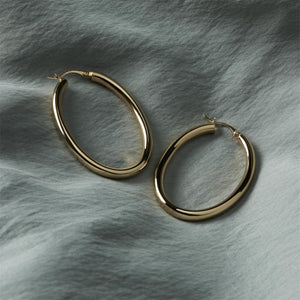 Najo Earrings Najo Hollow Tube Oval