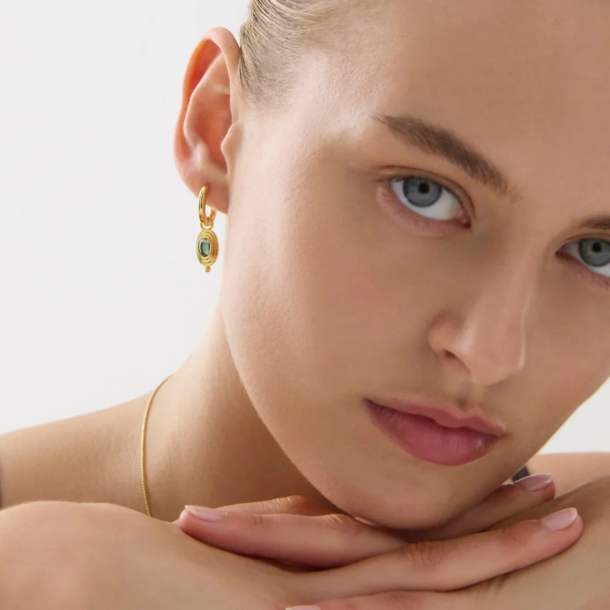 Najo Earrings Najo Horizon Blue Topaz Earrings