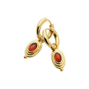 Najo Earrings Najo Horizon Garnet Earrings