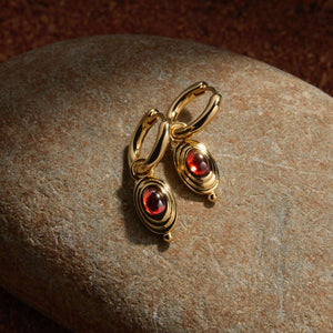 Najo Earrings Najo Horizon Garnet Earrings