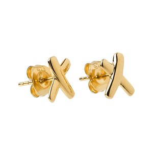Najo Earrings Najo Kiss Stud Gold Earring