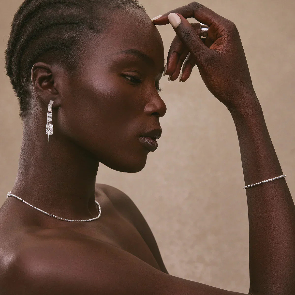 Najo Earrings Najo Milleluci Rectangular Earrings (Grande)